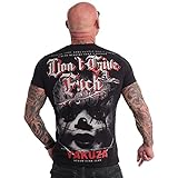 Yakuza Herren Give A FCK T-Shirt, Schwarz, XXL