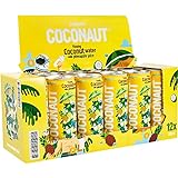 COCONAUT Kokoswasser mit Ananasgeschmack – Coconut Water aus 100% jungen Kokosnüssen – erfrischend, kalorienarm, vegan, gesund und isotonisch (12 x 320 ml Dose – inklusive Einwegpfand)