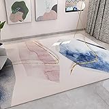 OTUZE 3D Digitaldruck Abstrakter Teppich Verdickt Anti-Rutsch Verschleißfeste Bodenmatte Wohnzimmer Teppich Bodenmatte Hotel Flur Teppich