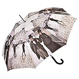 VON LILIENFELD Regenschirm Gustave Caillebotte: Paris im Regen Auf-Automatik Damen Herren Kunst Stockschirm Stabil