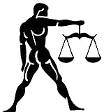 Rakelfix Sternzeichen Waage Symbol Zeichen Aufkleber Größe/Farbe ANPASSBAR Sticker Autoaufkleb