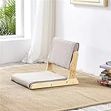 N/A Tatami-Stuhl mit Rückenstütze, Bodenstuhl, Sitz mit Kissen, Wohnzimmer, Balkon, Fenster, faltbar