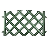 3,5 m Gartenzaun Zierzaun Jägerzaun grün Höhe 45 cm Zaun Zaunfelder Steck