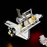 LODIY Upgrade RC Beleuchtung Licht Set für Lego NASA Spaceshuttle Discovery 10283 , Beleuchtung für Lego 10283 (NUR Licht, Nicht Enthalten Lego Modell) (mit Fernbedienung)