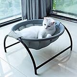 JUNSPOW Katzenbett Waschbar Weich Hundebett, Abnehmbar Katzenzubehör katzenkorb Katzennest Outdoor Cat Bed Katzenkissen Katzen Hängematte Fenster Bett Sofa für Katze und Kleine Hund