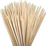 ORANGE DEAL 100 Lagerfeuerspieße 90 cm x Ø6mm aus Bambus zum Rösten von Stockbrot, Marshmallows, Bratwürsten Maiskolben für Gartenparty ohne Reinigen rostfrei