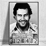 panggedeshoop Pablo Escobar Charakter Legende Retro Vintage Poster Und Drucke Malerei Wandkunst Leinwand Home Decor Leinwand 50X70Cm -L1602