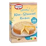 Dr. Oetker Käse-Streusel Kuchen, 6er Pack (6 x 730 g), Backmischung für cremigen Käsekuchen mit Streuseln, einfache Zubereitung & gelingsicheres Backen