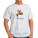 CafePress - Flying Pig T-Shirt - 100% Baumwolle T-Shirt Gr. M, aschgrau