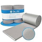 STRACKS® 2X Garagen Wandschutz je 2m x 20cm – 9mm Extra Dicker Türschutz – Für Ihr Auto und die Garagenwand – Selbstklebender Türkantenschutz – 2 Rollen - g