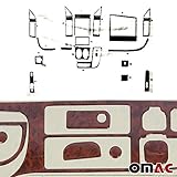 OMAC Innenraum Dekor Cockpit kompatibel mit Fiat Ducato 2006-2014 Wurzelholz Optik 18x