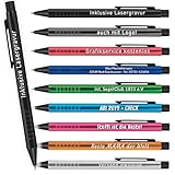 Your Gravur - Kugelschreiber mit Gravur | Kosmos - personalisierter Stift - Werbekugelschreiber in verschiedenen Farben mit Wunschgravur - 1-2 Tage Lieferzeit - Anzahl: 25