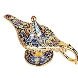 Genie-Lampe,Legende Aladdin Magic Genie Lampe - Klassische arabische Kostümrequisiten zum Sammeln, Lampen-Tischdekoration, Kunsthandwerk für Zuhause Caizhe