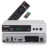 RED OPTICUM AX C100s HD Kabelreceiver mit PVR-Aufnahmefunktion I Digitaler Kabel-Receiver HD - EPG - HDMI - USB - SCART - Coaxial Audio I Receiver für Kabelfernsehen I DVB-C Receiver silber