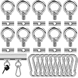 Hlimior 10 Stück Stopper für Kederschiene 6 mm Kederstopper mit Karabiner Edelstahl Kederstopper, kederschiene zubehör für Kederschiene Caravan Wohnmobil Wohnmobil Campervan B