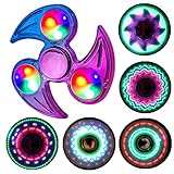 Steemjoey LED Fidget Spinner Spielzeug Weihnachten Partygeschenke Leuchtende Fidget Toys für Kinder, LED Fidget Spielzeug Finger Toy Hand Spinner ADHD Anti Angst Spielzeug Stressabbau Spielzeug