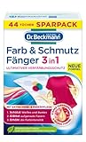 Dr. Beckmann Farb- und Schmutzfänger 3in1 | Farbfangtücher für ultimativen Verfärbungsschutz | mit EXTRA FARB- & FASERPFLEGE | 44 Tücher