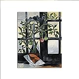 Picasso Gemälde auf Leinwandrahmen. 'Tomatenpflanze' von gerahmter Leinwanddruck. Bild Wanddekoration Schlafzimmer 30x39cm (11.9'x15.4') Rahmen