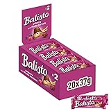 Balisto Schokoriegel | Joghurt-Beeren-Mix, lila | 20 Riegel in einer Box (20 x 37 g)