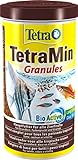 TetraMin Granules - langsam absinkendes Fischfutter, ideal für Fische in der mittleren Wasserschicht des Aquariums, 1 L Dose