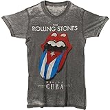 The Rolling Stones Herren T-Shirt Havana Cuba grau