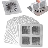 Huraoerrrr 50pcs Hindable Duschabfluss Haarfänger 4x4 '' Mesh Drain Haarfänger einzeln eingewickeltes Duschabfluss Abdeck
