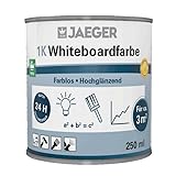 Jaeger 1K-Whiteboardfarbe 396 farblos hochglänzend, 250 ml (reicht für ca. 3 qm)