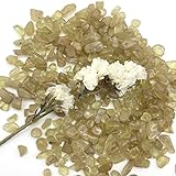 BAWHO Probe natürlicher Citrin-Gelbquarz-Kies-Kies-Kristall-polierte Kies-ProbeHome Decoration StonesStone QINTINYIN (Size : 9-12mm)