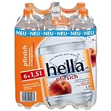 hella Erfrischungsgetränk, Pfirsich EINWEG, (6 x 1.5 l)