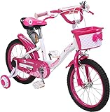 Actionbikes Kinderfahrrad Daisy 16 Zoll - Kinder Fahrrad für Mädchen - Ab 4-7 Jahren - V-Brake Bremse - Kettenschutz - Luftbereifung - Fahrräder - Laufrad - Kinderrad (Daisy 16 Zoll)