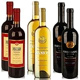 Kourtaki 2x Nemea 2x Mavrodaphne 2x Samos Weinpaket Griechenland (6x0,75l) + VINOX Weinkarten