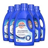Sagrotan 2in1 Hygiene Waschmittel Universal – Waschmittel für hygienisch saubere und frische Wäsche – Kraftvoll gegen Flecken und Gerüche – 5 x 900 ml