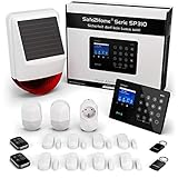 Safe2Home Funk Alarmanlage Komplett Set SP310 Profi - Solar Sirene Rolling Code - wechselnde Frequenz deutsch GSM WLAN Alarmsystem SMS Alarmierung Alarmanlagen fürs Haus Büro