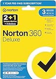 Norton 360 Deluxe 2023 Antivirensoftware für 3 Geräte, 12 Monate Abonnement|Deluxe|3 Geräte|12 Monate|PC|Herunterladen