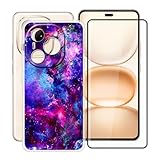 YQINHHME Handyhülle für Honor Power/DVD-AN00 (6.78 Zoll) + Gehärtetes Glas Schutzfolie, Stoßfest Silikon Schutzhülle Tasche Ultradünne weiches TPU Case Hülle für Honor Power/DVD-AN00 - Wunderschö