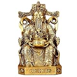 bineiv Statue Atemberaubende Hausgarten-Ornament-Skulptur, Dekoration, Gott des Reichtums, vergoldete Statue, reines Kupfer, Gott des Reichtums, Buddha-Dekorationsartikel, Gott des Reichtums, Statu
