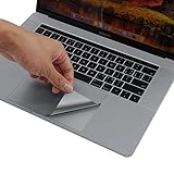 lention Palm Rest Cover Haut mit Trackpad Protector für MacBook Pro (15-Zoll, 2016-2019), mit Thunderbolt 3 Ports und Touch ID, Schutz Vinyl Aufkleber Aufkleber (Space Grau)