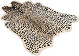 Centeraly Leoparden Druck Teppich, Künstlich Fell Simulation Tier Aufdruck Teppich Heim rutschfest Teppich Künstlich Teppich für Heim Büro, Wohnzimmer, Schlafzimmer