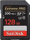 SanDisk Extreme PRO SDXC UHS-I Speicherkarte 128 GB (V30, Übertragungsgeschwindigkeit 200 MB/s, U3, 4K UHD Videos, SanDisk QuickFlow-Technologie, temperaturbeständig)