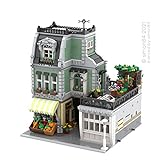WWEI Modular Haus Architektur Bausteine, Schreinerei Straßenansicht Konstruktionsspielzeug, 3627 Klemmbausteine Kompatibel mit Lego 10278, 10270