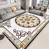 RUGMRZ Matte Für Das Schlafzimmer Teppich Pflegeleicht Schlafzimmer Bett Rechteckigen Weißen Teppich Balkon Dekoration Kleine Wohnzimmermöbel 170X250Cm 5Ft 6.9''X8Ft 2.4''