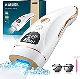 IPL Geräte Haarentfernung Laser Mit Gefrierfunktion, 9 Energiestufen und 1000,000 Lichtimpulse Dauerhafte Schmerzlose Laser Haarentfernung für Männer, Frauen, Gesicht,