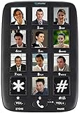 simvalley communications Festnetztelefon: Senioren-Festnetz-Telefon mit 12 Foto-Schnellwahl-Tasten, Freisprecher (Großtastentelefon)