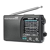 R909 Radio FM/Mw/Sw 9-Band-Digitalempfänger Tragbares Radio Stereo-Radio Praktisches Radio