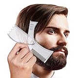 BLNAERYY Einstellbare Bartformwerkzeug Bart-Styling-Schablone für Männer 360° drehbarer Bartformer funktioniert mit jedem Trimmer oder Rasierer, multifunktionale Bartführung