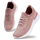Damen Walkingschuhe Turnschuhe Laufschuhe Sportschuhe Fitness Sneakers Trainers für Running Outdoor Schuhe Pink 42 EU