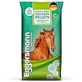 Eggersmann Horse & Pony Vollkorn Pellets 6 mm – Pferdefutter ohne Hafer – Eiweiß- und energiereduziert – 25 kg Sack