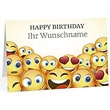 XXL Geburtstagskarte (A4) | PERSONALISIERT | witziges Motiv | mit Umschlag | Glückwunsch zum Geburtstag | Klappkarte mit Ihrem Wunsch-Text | personalisierte Grußkarte | Maxikarte extra groß
