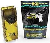 GunGear Airsoft Set BB 0,20g Bio Kugeln 6mm 5000 Softair BBS 1kg inklusive Speedloader für MidCap Magazine M4 M16