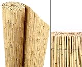 Schilfrohrmatten Premium 'Beach', 180 hoch x 600cm breit, ein Produkt von bambus-discount.com - Sichtschutz Matten Windschutzmatten